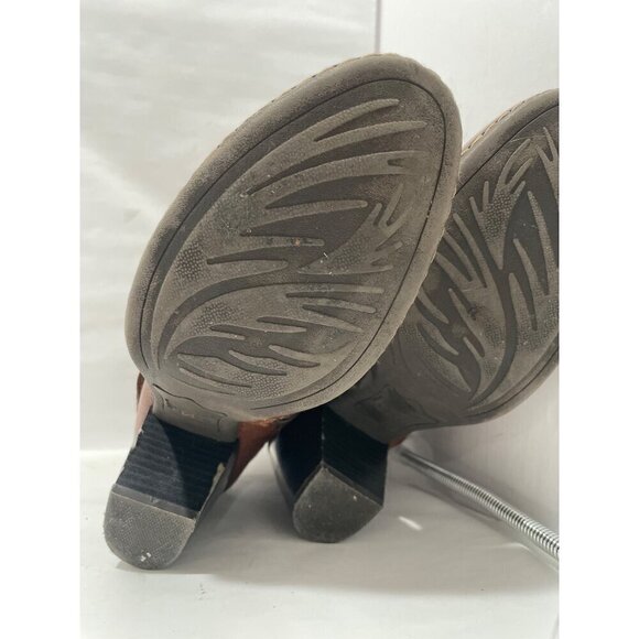 BOC BOOTS Concepts Traipse Brown Leather Ankle Boots, Size 7/38 Cuff Buckle SHO - Picture 7 of 8